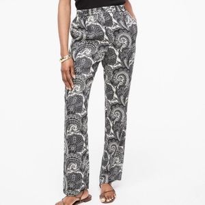 J.Crew Pant in Ratti Midnight Paisley Size 0